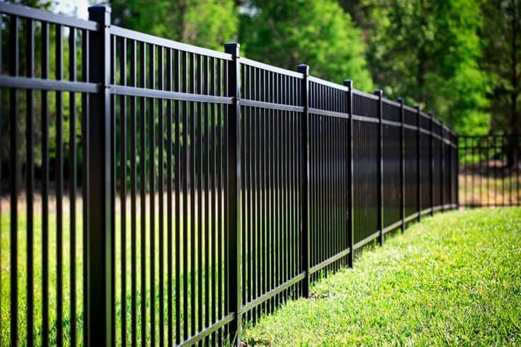 beautifully designed patio with fence